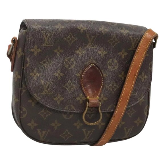 LOUIS VUITTON Monogram Saint Cloud GM Shoulder Bag M51242 LV Auth 123875 - Picture 1 of 15